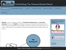Tablet Screenshot of elderpet.org